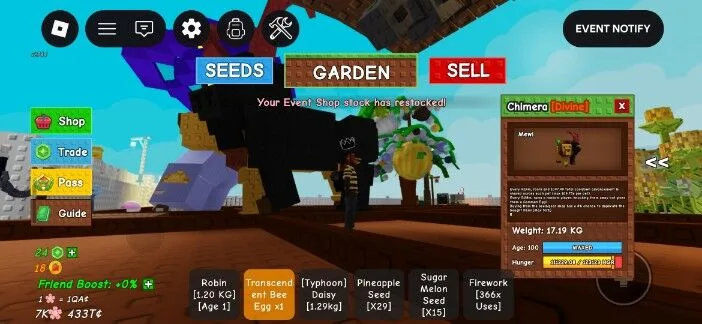 Chimera de 17kg edad 100 — Account account