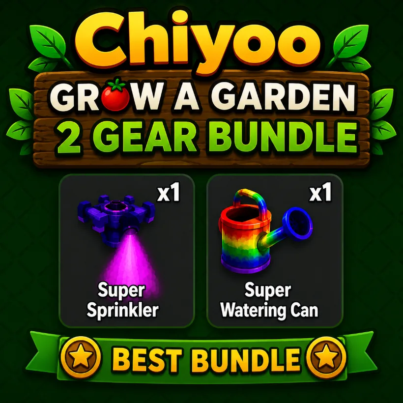 Super Gear Bundle 1x Super Sprinkler + 1x Super Watering Can Instant Delivery Grow a Garden 2