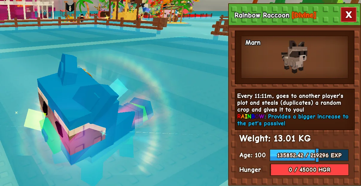 Rainbow Raccoon