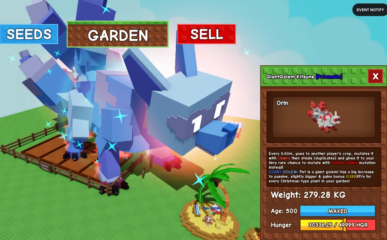 279.28kg GiantGolem Kitsune