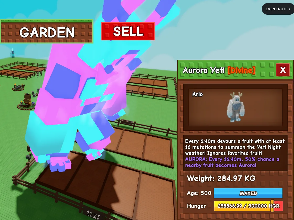 284.97kg Aurora Yeti