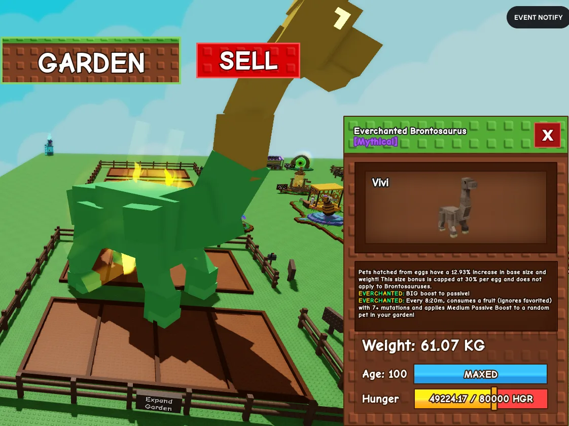 60kg+ Everchanted Brontosaurus — Account account