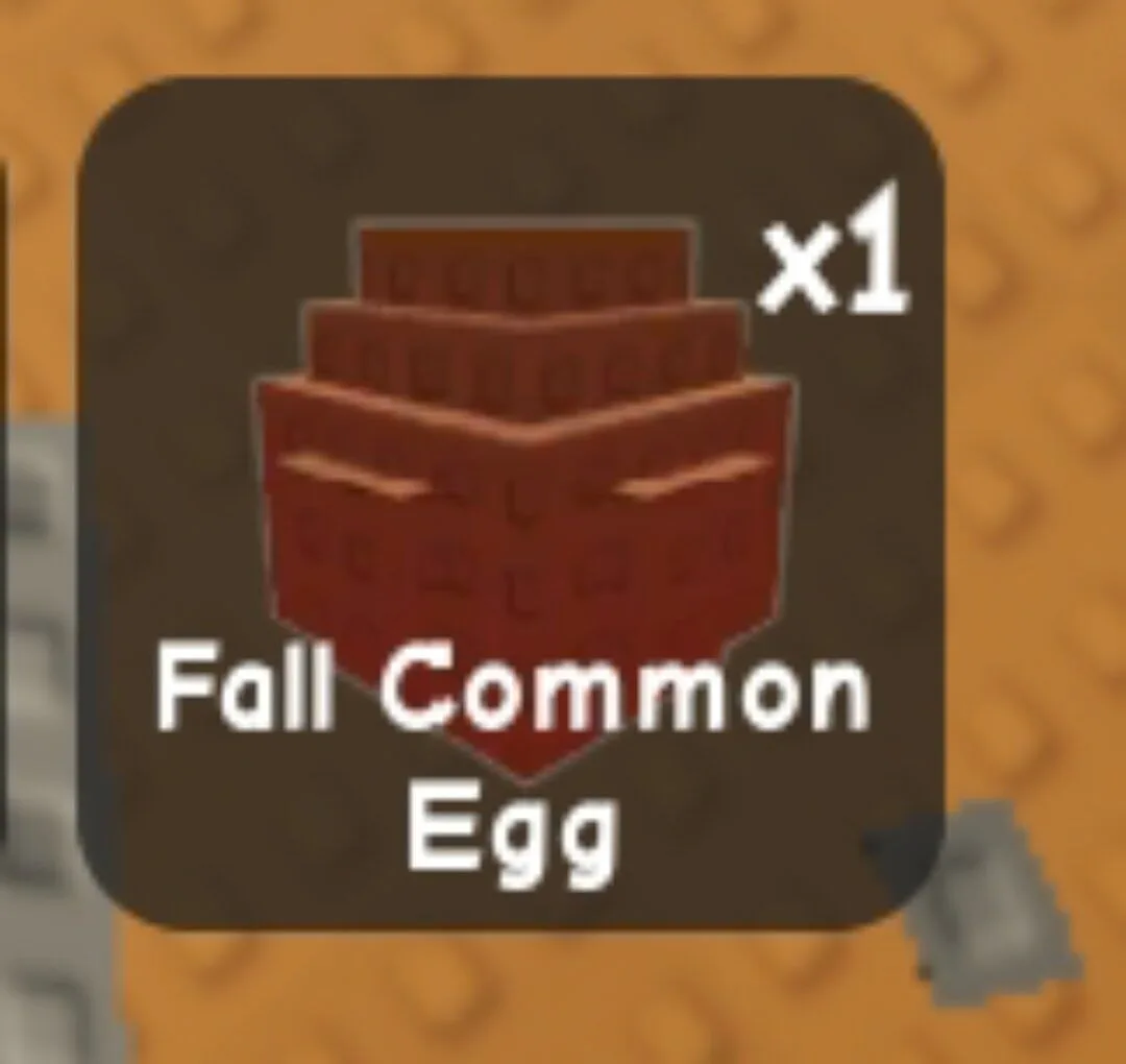 Fall Common Egg - x1