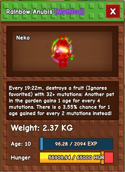 RBH ANUBIS (NEW PET)
