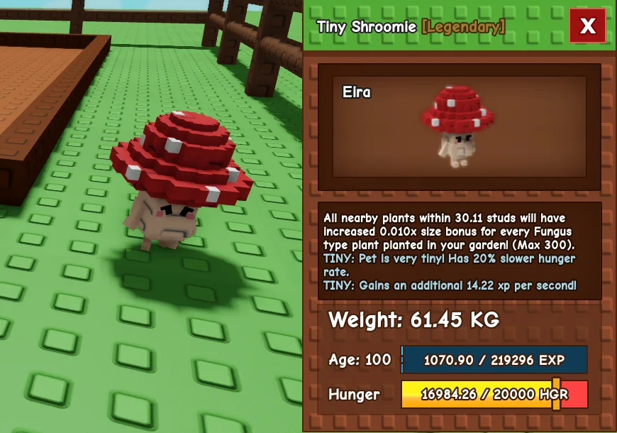 61.45kg Tiny Shroomie
