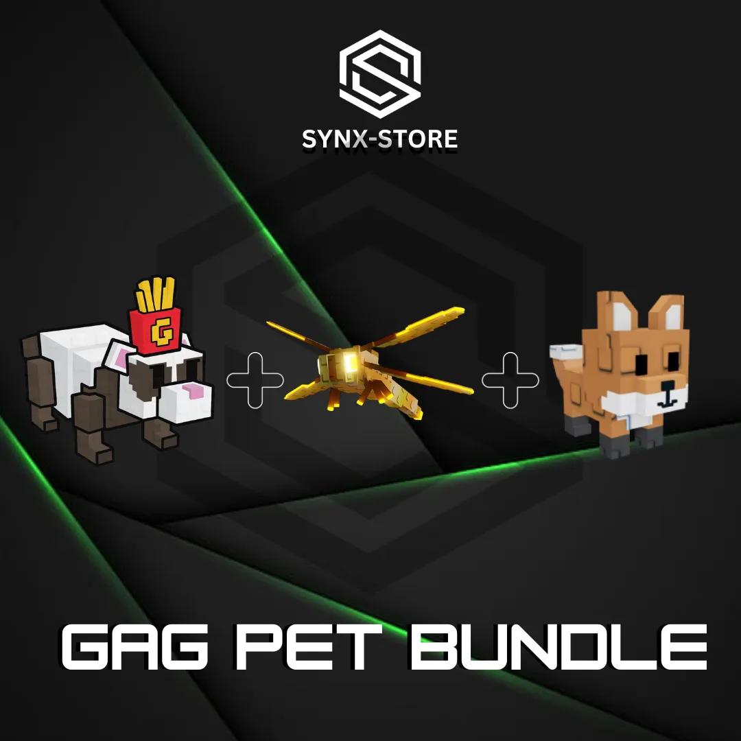 Pet Bundle 20 3 Pets Dragonfly + French Frys Ferret + Red Fox