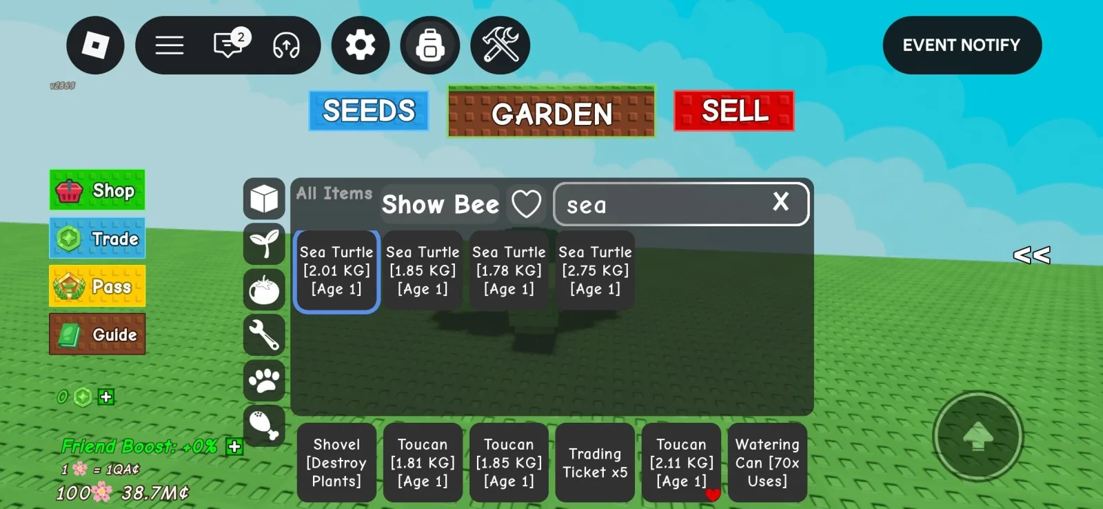 Sea turtle rare summer egg pet (normal kg) — Account account