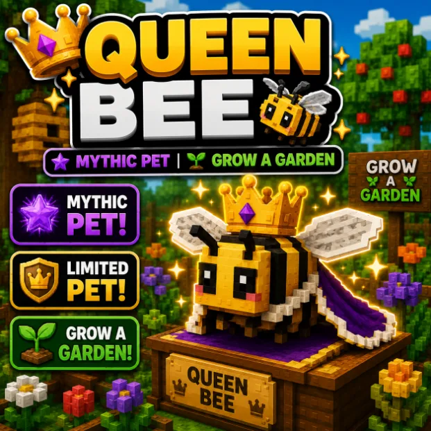 Queen Bee Mythic Pet Grow a Garden — Account account
