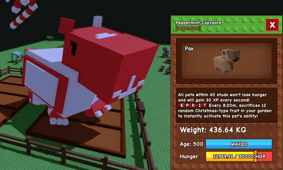 436.64kg Godly Peppermint Capybara