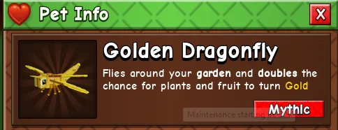 Golden Dragonfly (Mythic) — Account account