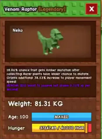 81.31kg Titanic Venom Raptor super handsome // The Fast's pet
