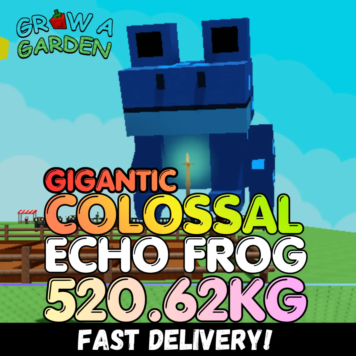 GIGANTIC Echo Frog 520.62KG Colossal Age 500 INSTANT DELIVERY