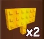 X2 Gold Sign