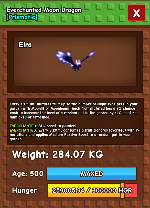 HUGE MOON DRAGON NM / VENOM / EVER 280KG+ AGE 500