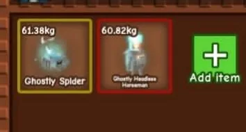 GHOSTLY SPIDER 60KG GHOSTLY HEADLESS HORSEMAN MAX AGE 60KG
