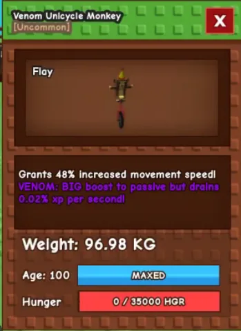 96.86kg Venom Unicycle Monkey super big and handsome and max 48 + speed — Account account
