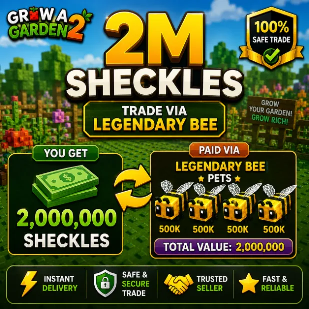 1M Sheckles Trade Via Items Fast Delivery