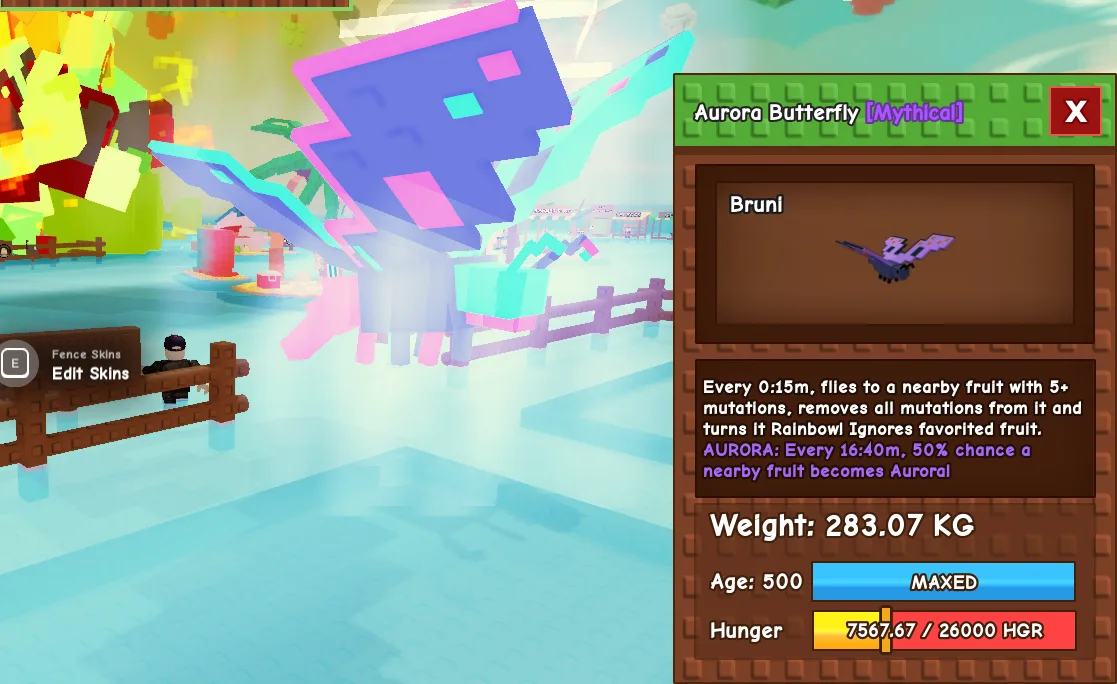 283.07kg Aurora Butterfly