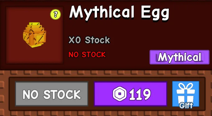 Grow a Garden PET EGGS Mythical Egg — Account account