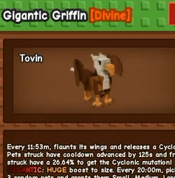 Griffin Gigantic Colossal Age 500 178++ Kg