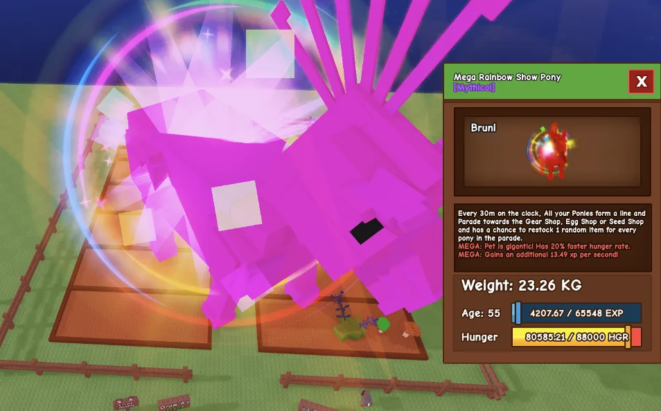 Mega Rainbow Show Pony Hatched — Account account