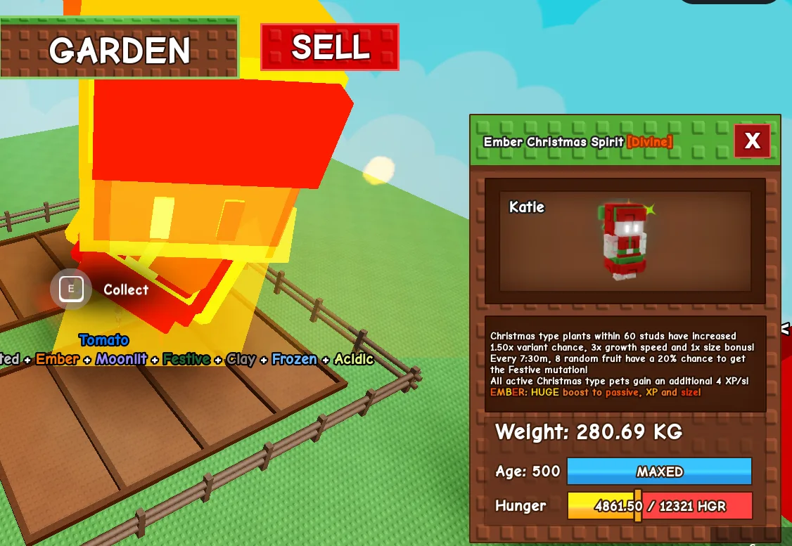 280KG+ Ember Christmas Spirit Divine // super handsome // Age 500 MAXED // Festive Farm Boost