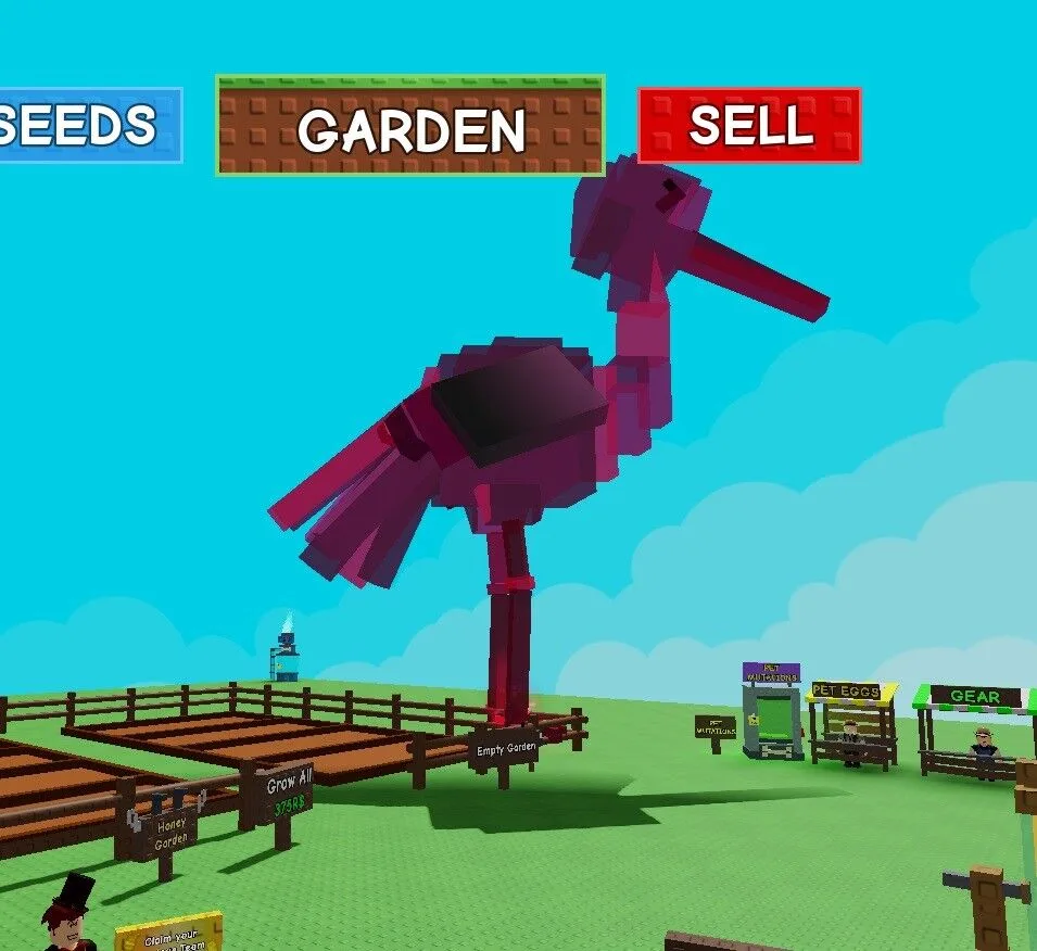 Nightmare Stork 61.25kg Huge Titanic XP & Toy Pet for AFK Works Well With Mimic & RBH Elephant - EP