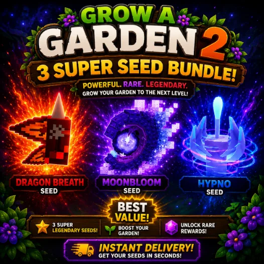 Best Value Bundle Dragon Breath Moonbloom Hypno Grow A Garden 2 (Super)