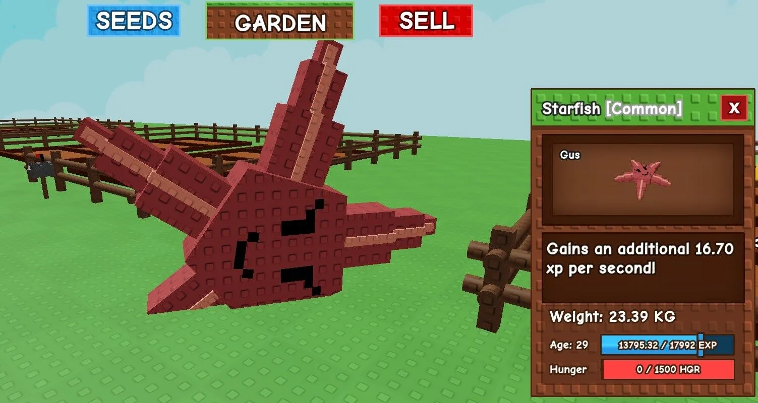 HUGE/GIANT/TITAN/TITANC STARFISH AGE 29 KG 24 - GROW A GARDEN ROBLOX - CHEAP AND FAST DELIVERY — Account account