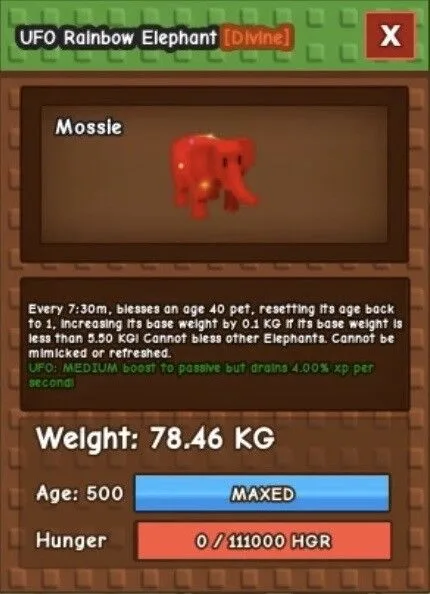 RAINBOW HATCH ELEPHANT 40KG+ RANDOM MUTATION CHEAPEST FAST DELIVERY