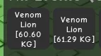 Sell Huge Lion 60KG - 61KG/ Titanic Lion