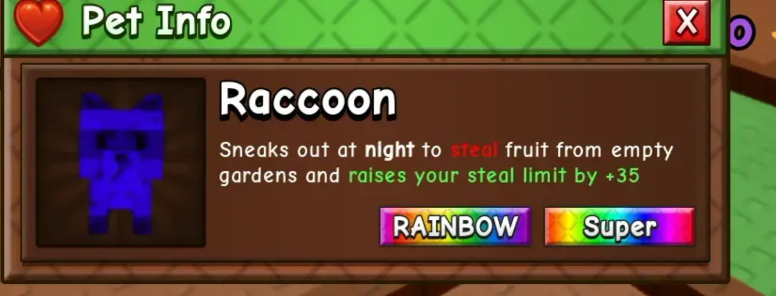 Rainbow Raccoon — Account account