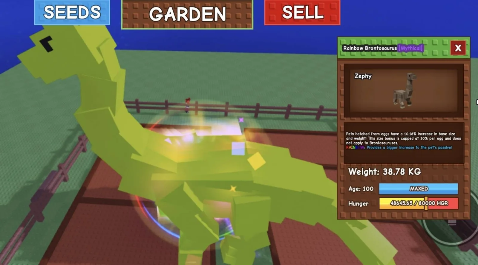 Huge RAINBOW Brontosaurus - 38.78 KG (Age 100)
