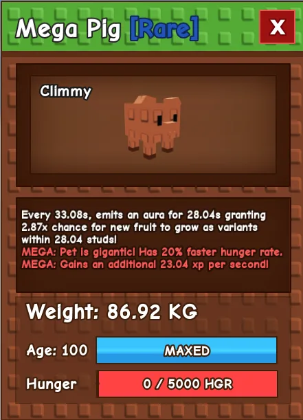 Mega Titanic Pig 86.92KG INSTANT DELIVERY — Account account