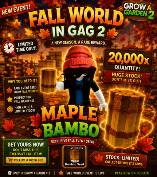 MEGA RESTOCK! 500x Maple Bambo Seed (Uncommon)
