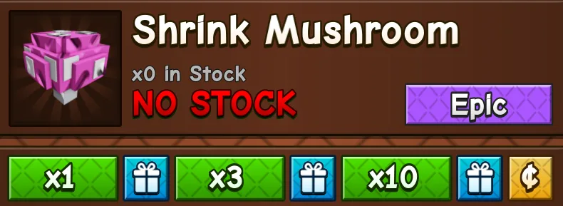 10x Shrink Mushroom