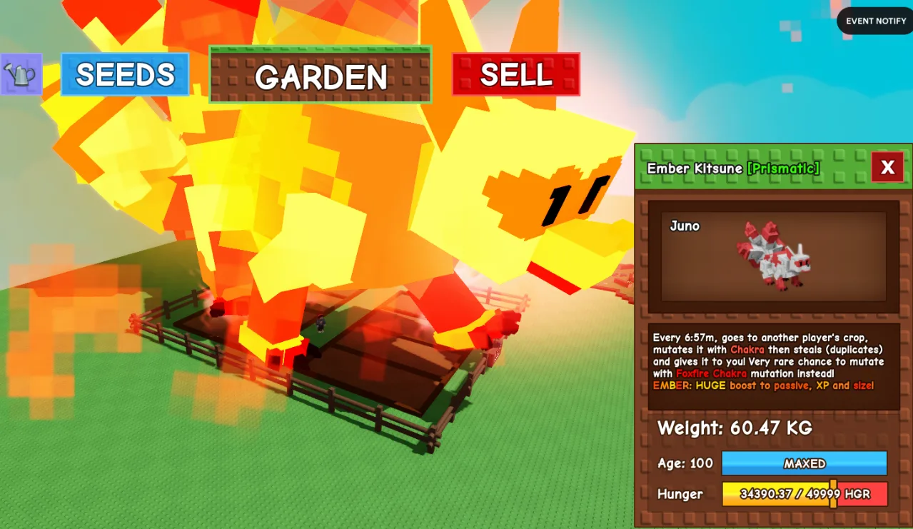 61kg+ Age 100 Ember Kitsune