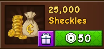 25,000 Sheckles - 50R GIFT — Account account