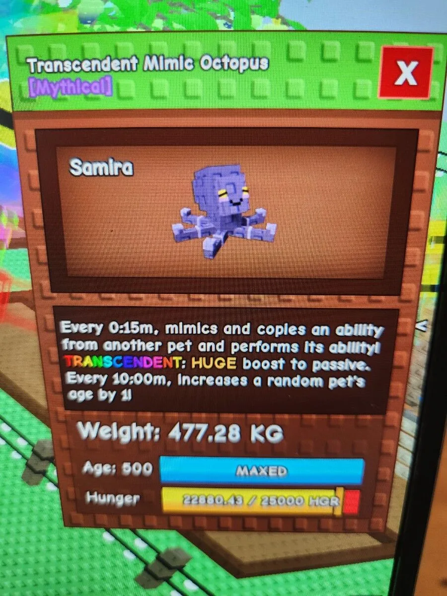 COLOSSAL MIMIC TRANSCENDENT 477KG +1500 tokens offer