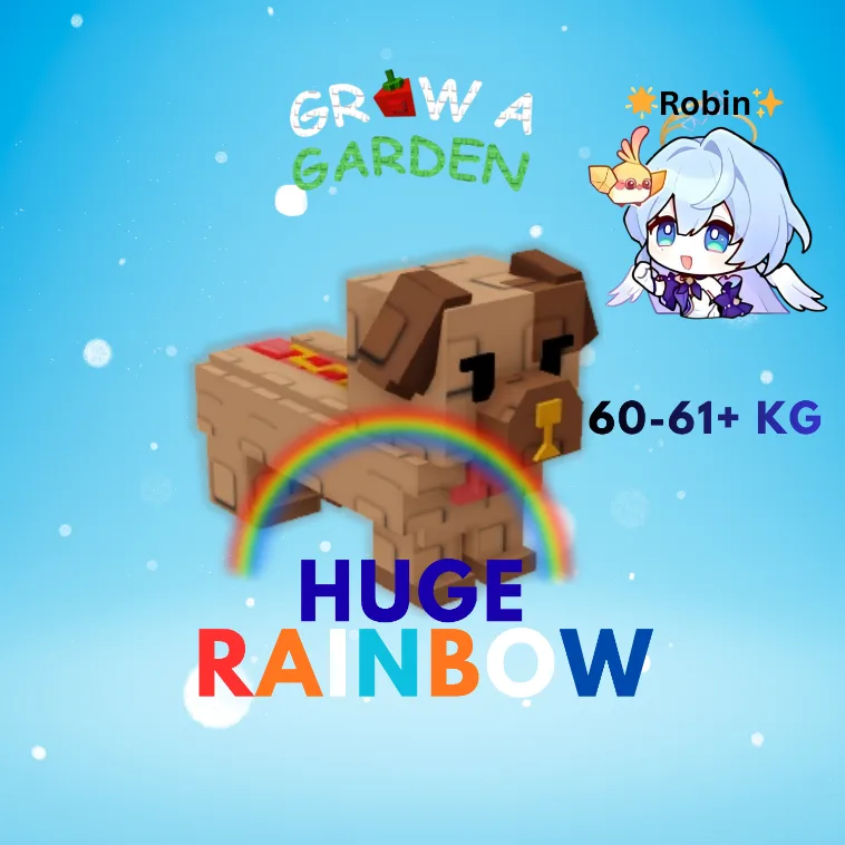 HUGE Rainbow Hotdog Daschund - NOT Rainbow Hatched - Regular Hotdog Daschund - 60-61+KG - Grow a Garden — Account account