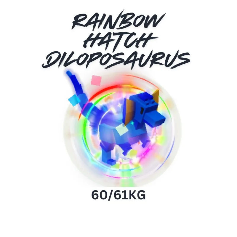 RAINBOW HATCH DILOPOSAURUS 60/61KG GROW A GARDEN