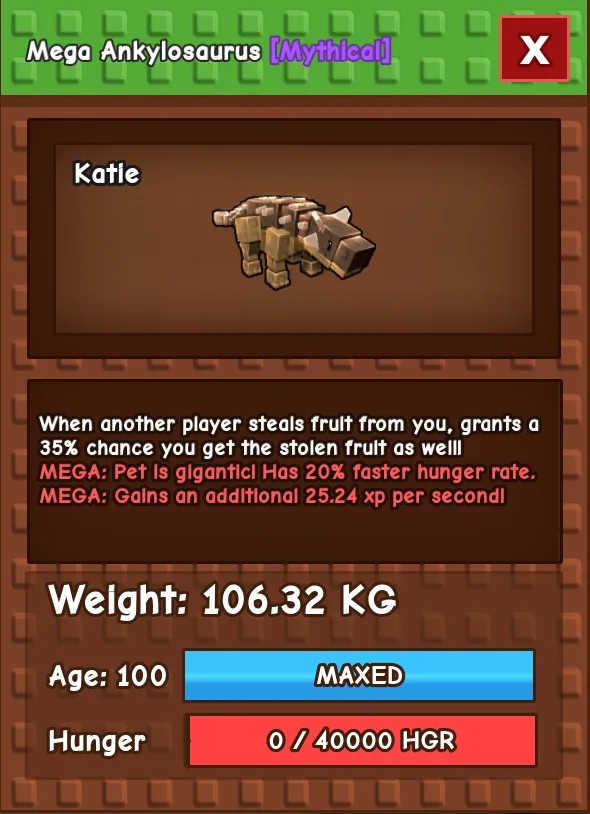 Mega Titanic Ankylosaurus - 106.32KG — Account account
