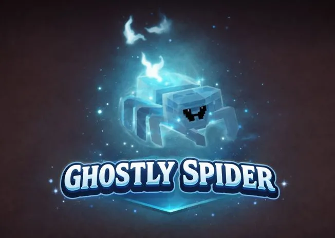 Nightmare Ghostly Spider 60Kg+ Age 100 Nightmare Huge Ghostly Spider / Grow A Garden