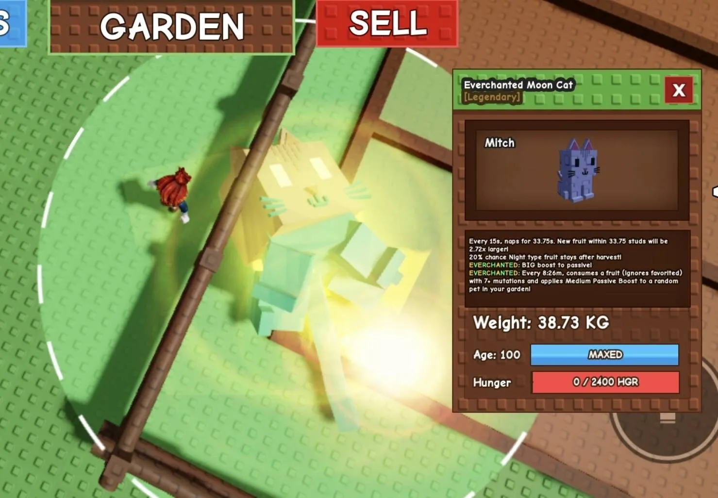 Huge EVERCHANTED Moon Cat - 38.73 KG (Age 100)