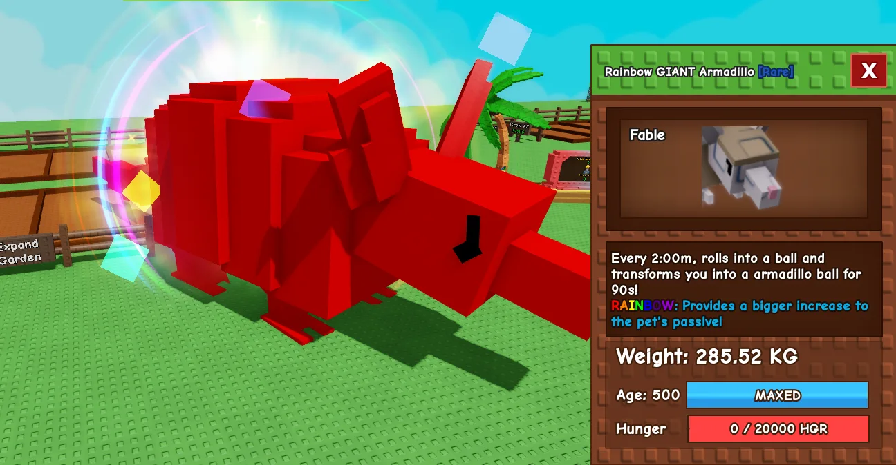 285.52kg Rainbow GIANT Armadillo