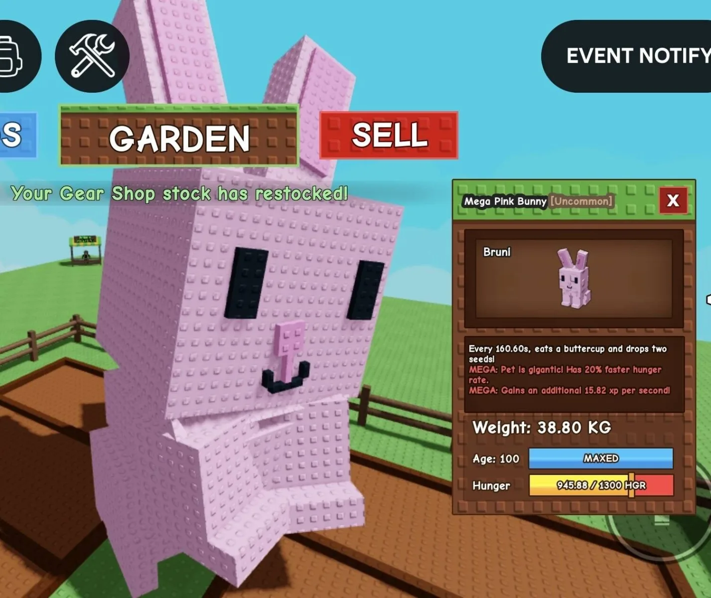 Huge MEGA Pink Bunny - 38.80 KG (Age 100) — Account account