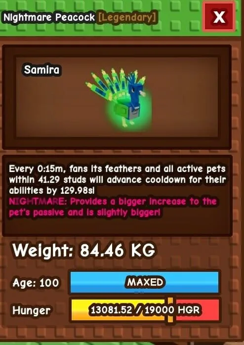 TITANIC NIGHTMARE or RAINBOW PEACOCK 76-90KG random KG 15 SECS CD — Account account