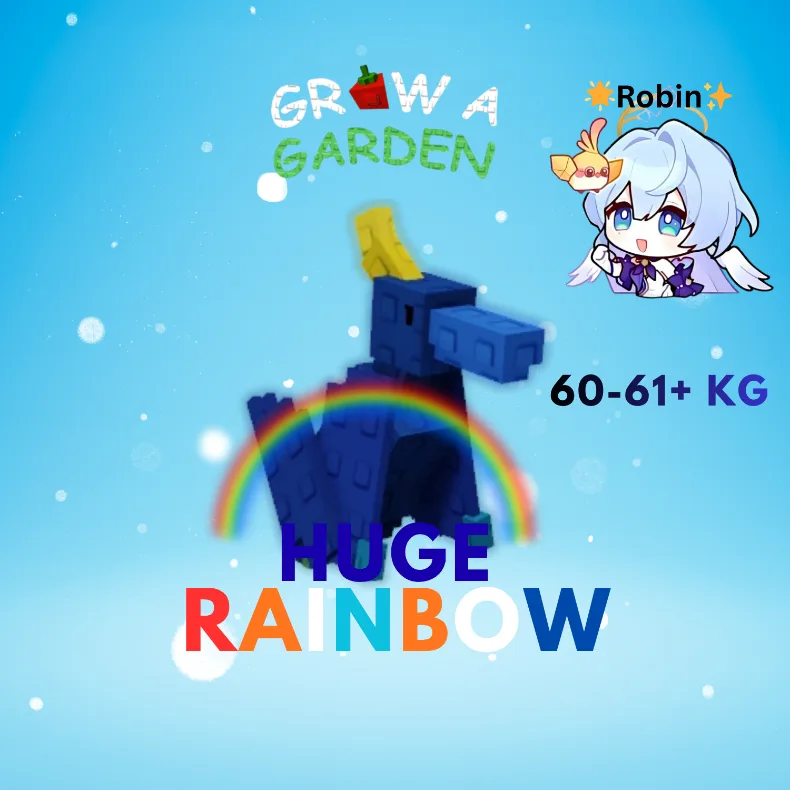 HUGE Rainbow Pterodactyl - 60-61+KG - Grow a Garden — Account account