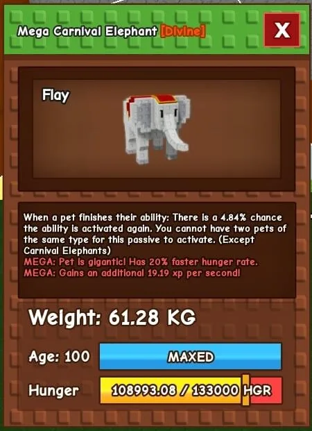 MEGA CARNIVAL ELEPHANT 61KG CHEAP FAST MASSIVE SIZE — Account account