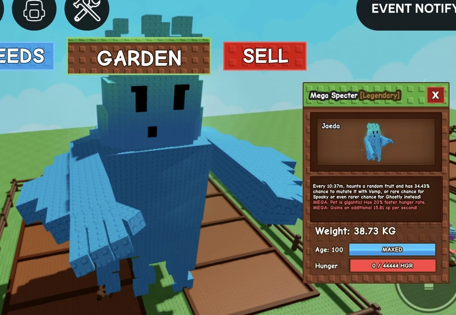 Huge MEGA Specter - 38.73 KG (Age 100)